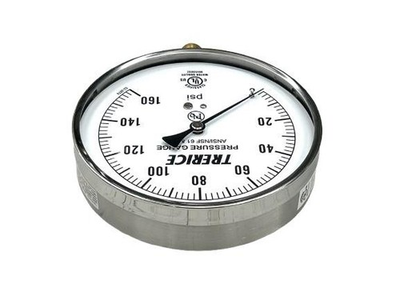 #ad TRERICE 620B4502LA160 0 160 PSI PRESSURE GUAGE 4.5quot; FACE 1 4 NPT NEW🇺🇸 $15.00