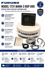 Furuno 1731MK3 / 1731 Mark-3 + W/RSB-0071 Ant...
