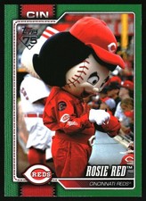 Rosie Red 2026 Celebration Mascots Green #M-6 /99 Reds 