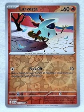 Larvesta 015/086 Reverse Holo Common Blank Skies Pokemon
