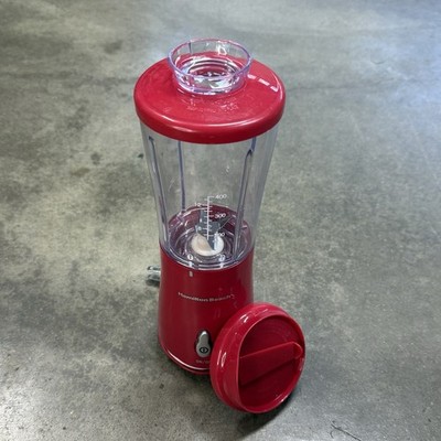 Hamilton Beach 51101R Single Serve Blender Red Personal Smoothie Shake Mixer