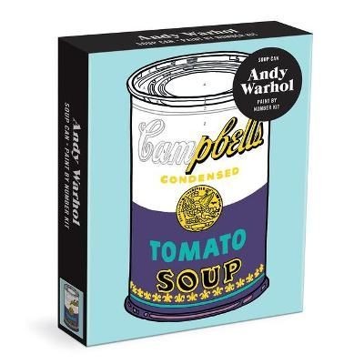 Andy Warhol Soup Can Paint By Number Kit by Galison (Kit)