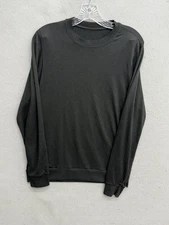 Vuori Sweatshirt Mens Medium Black Ponto Performance Dreamknit Pullover Crewneck