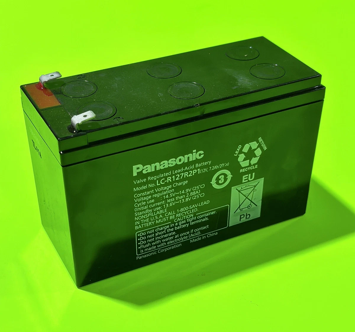 Batteria Al Piombo 12V 2Ah Per Panasonic VW-VBC5E | Ricambio Compatibile Per Videocamera | 182x23x61mm - 5
