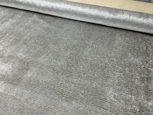 Velvet Chenille material upholstery furnishing fabric 140 cm wide textured grey - Picture 3 of 7