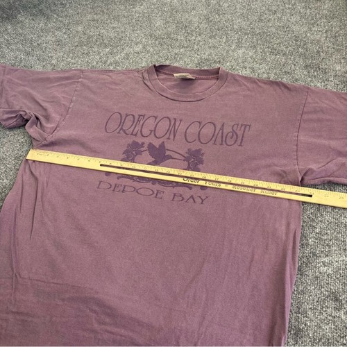 VINTAGE Depoe Bay Oregon Coast Shirt (XL Single Stitch Purple - Bild 3 von 10