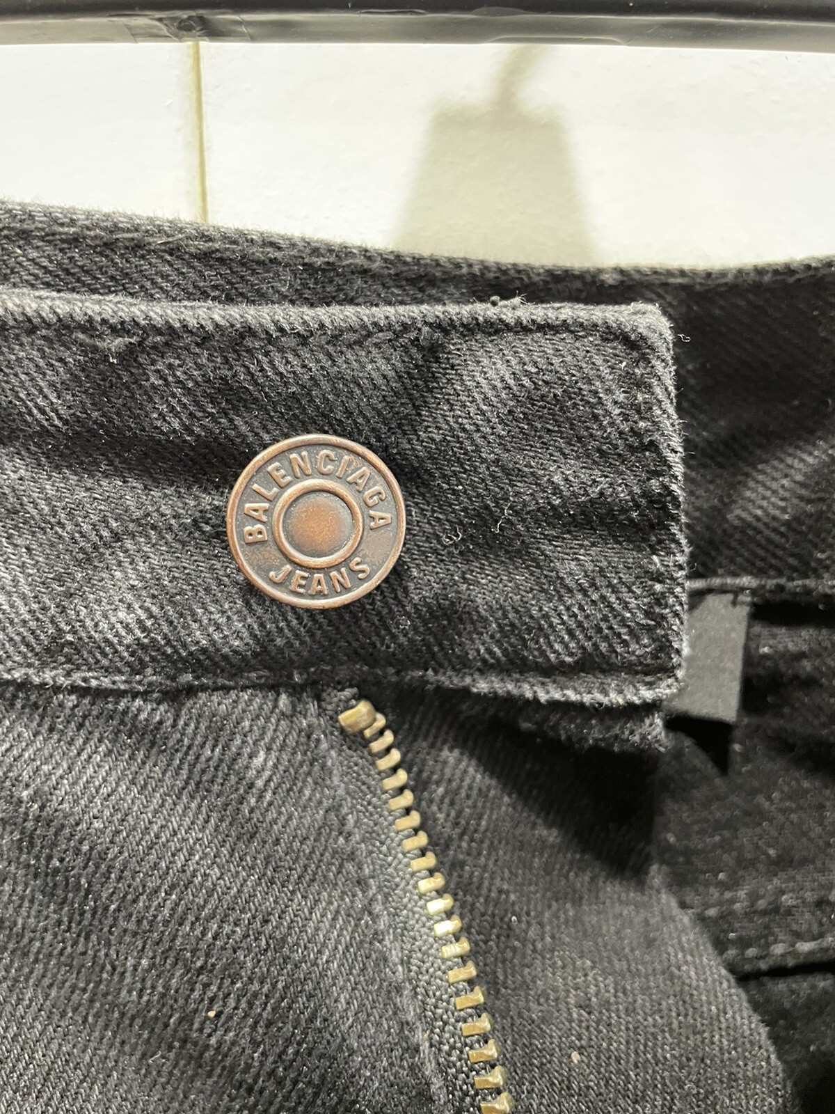 Balenciaga Runway Patched Pockets Baggy Jeans Reverse Pockets Small