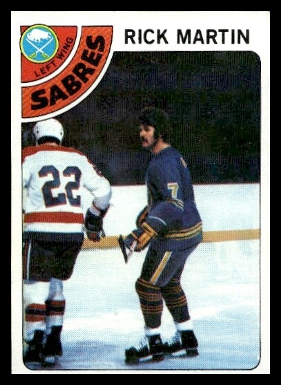 1978 Topps #80 Rick Martin Buffalo Sabres Hockey card NM+
