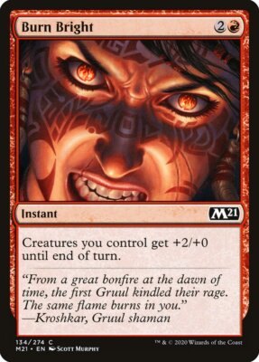 Burn Bright (134) Core Set 2021 M21 MTG Magic
