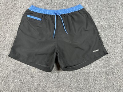 Punto Blanco Men s Hybrid Shorts Size Large 52 Black Blue Accents Designer Swim
