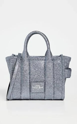 Marc Jacobs The Galactic Mini Tote Bag Women's Silver Glitter