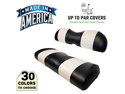 Club Car Carry All 1700 Replacement Staple On Golf Cart Seat Cover (2 Stripe)