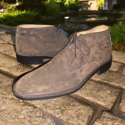 MEN SUEDE ANKLE BOOT BY COLE  HAAN Cole Haan Tan Suede Leather Mens Lace Up Ankle Boots Size 11  main image 4