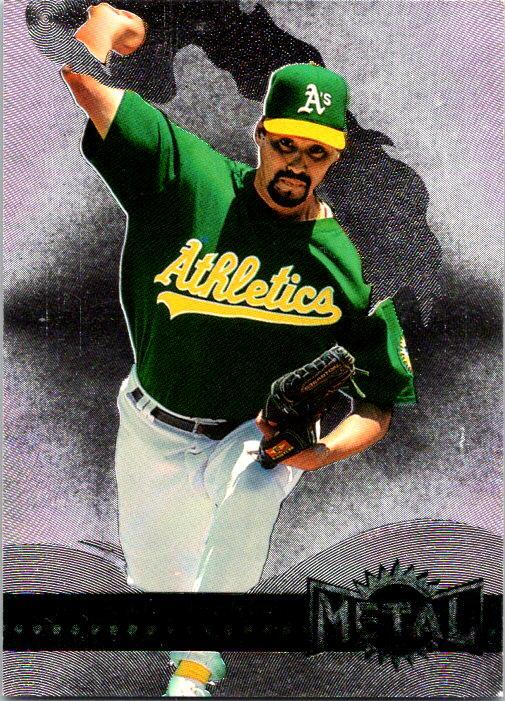 1996 Metal Universe Steve Ontiveros #102 Oakland Athletics