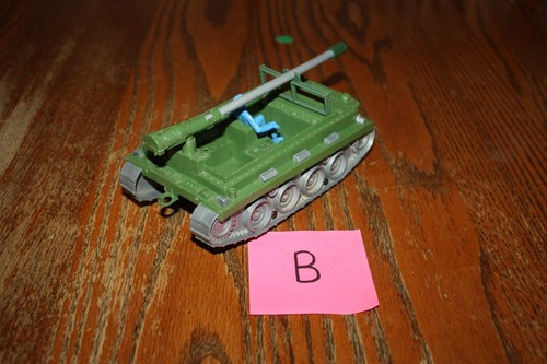 Vintage MPC Army Weasel (Tank) with Silver Tracks & Blue Driver B - Marx - Picture 5 of 11
