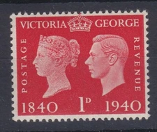 1940 GVI CENTENARY 1d UNMOUNTED MINT SINGLE SG480