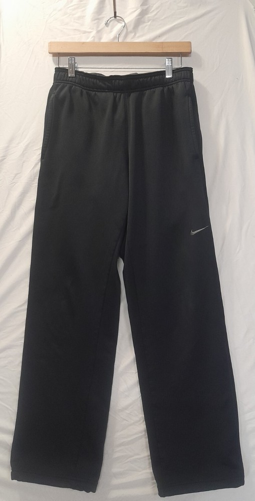 Nike Mens Therma-Fit Training Pants Small Black with Adjustable Tapered Ankles