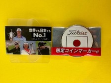 Titleist Golf Ball Marker JAPAN Flag Novelty with case F/S japanese