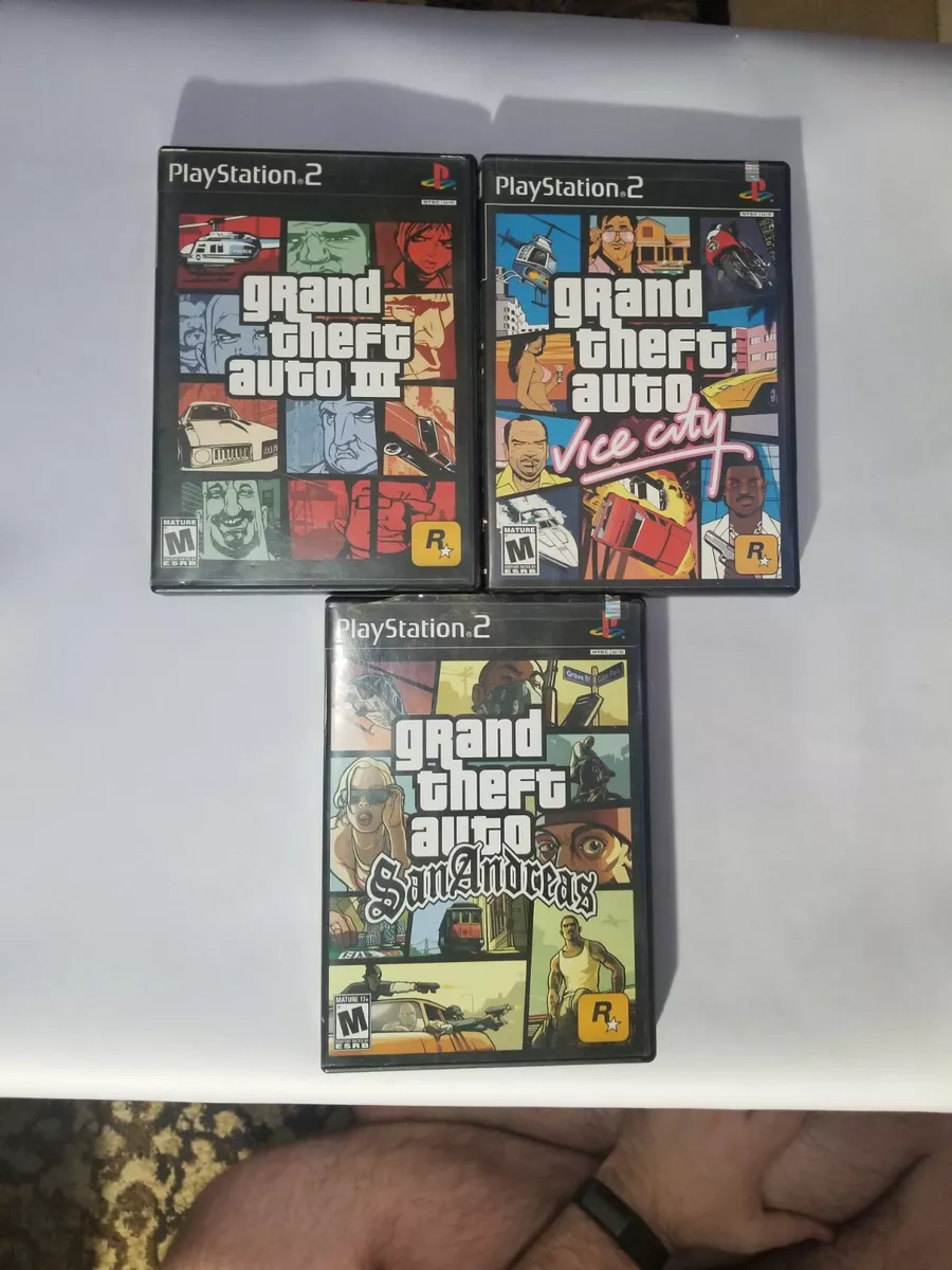 Lot of PS2 Playstation 2 Games Grand Theft Auto Vice City, GTA San Andreas used