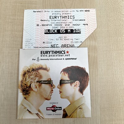 EURYTHMICS 17 AGAIN 1 Track Promo CD Single Picture Sleeve BMG With Tickets