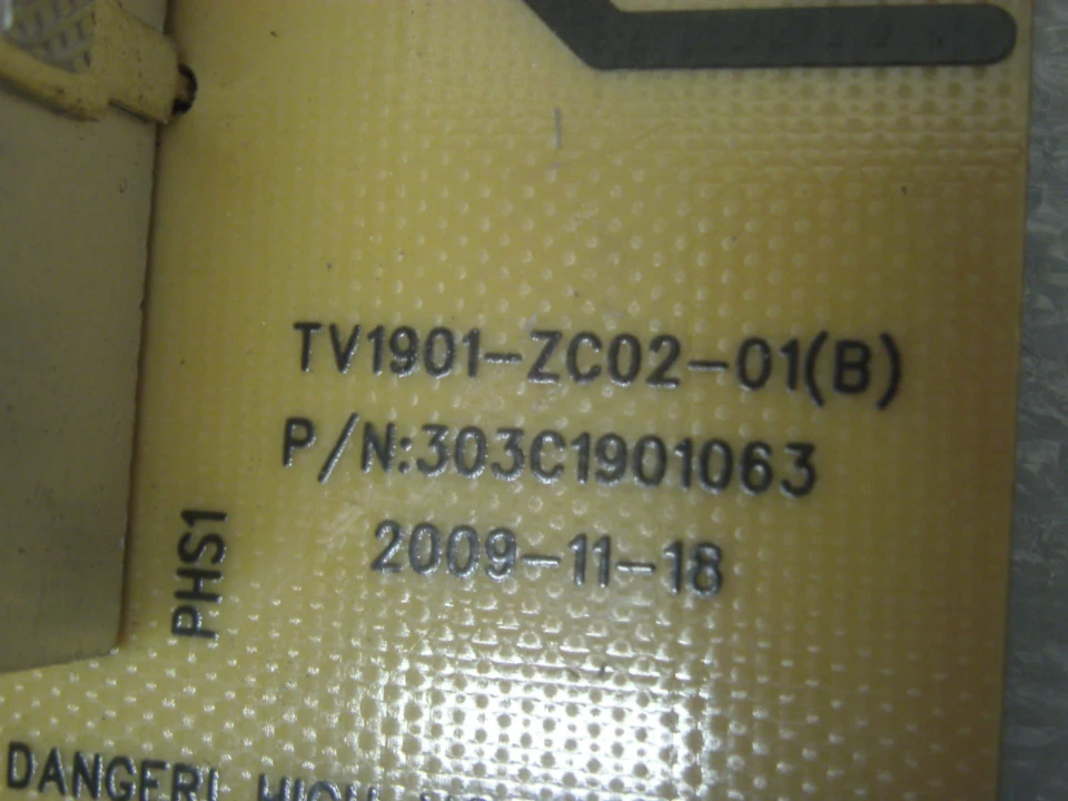 TV VIORE LCD19VH56 LC19VH54 C691007B01901-ZC02-01(B) 303C1901063 ALIMENTACIÓN 3285 Foto 3 de 3