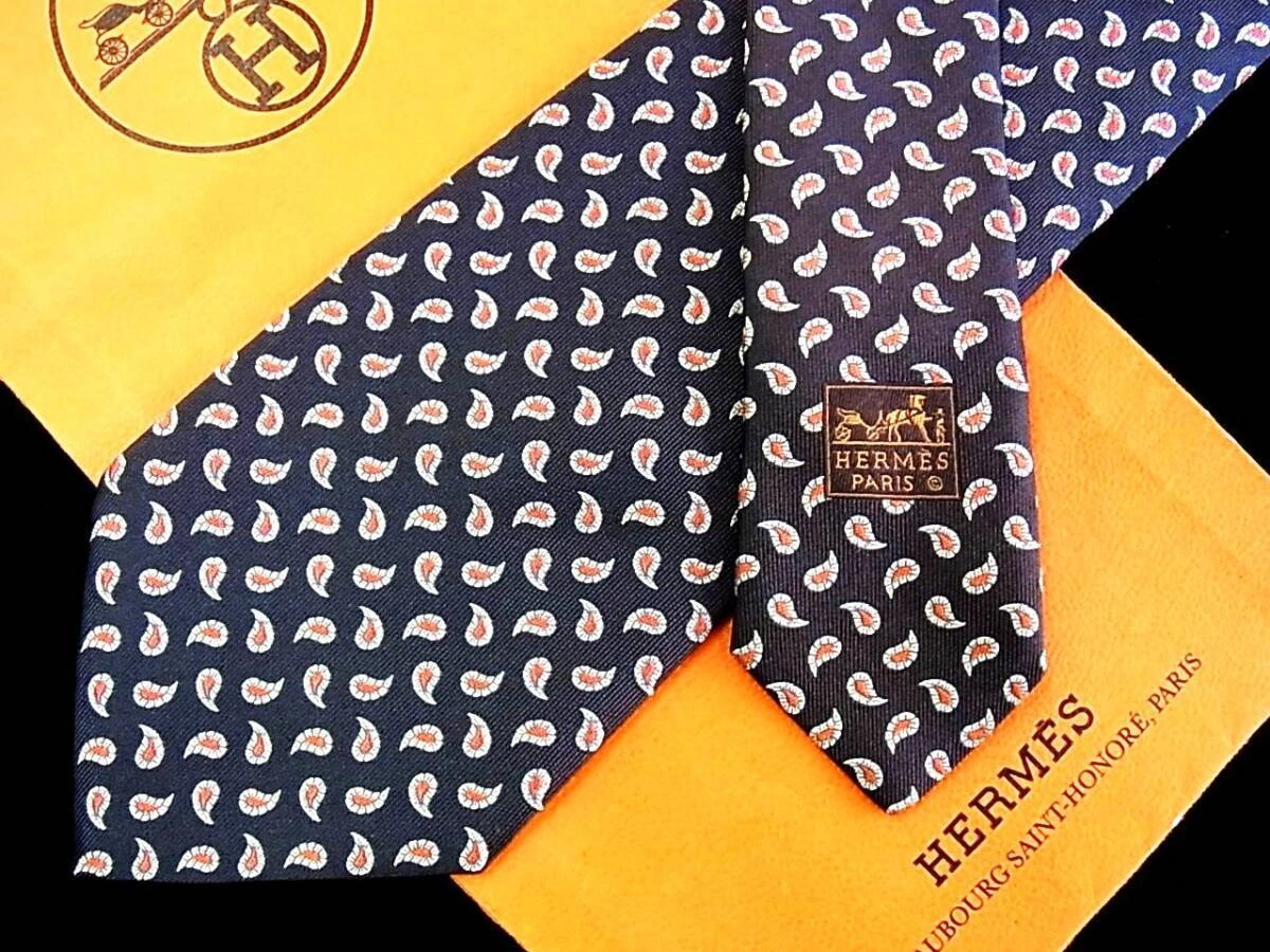 HERMÈS Cravatta uomo HERMES Francia vera seta cravatta abito classico lusso multicolore Y64