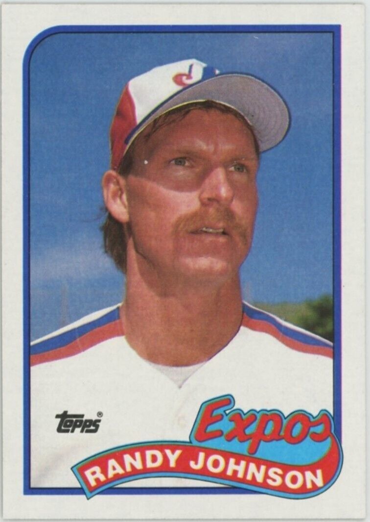 1989 Topps Randy Johnson Rookie Montreal Expos RC #647