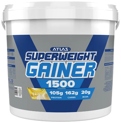 5KG / 5000G / 11LBS ATLAS SUPER WEIGHT GAINER MASS & SIZE GAIN - BANANA