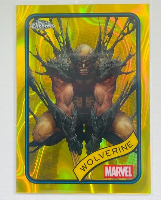 Topps Chrome Marvel 2025 Yellow Lava Wolverine Value Box Exclusive