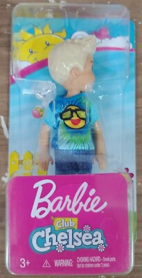 Barbie Club Chelsea Blond Boy Doll - Sunshine W/ Glasses on Shirt ...