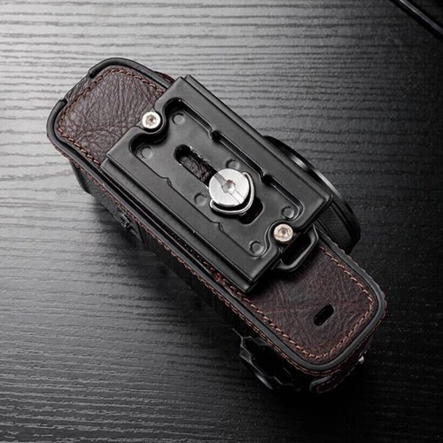 Echtleder Halbkamera Etui Handarbeit Tasche Cover für Fujifilm X100vi - Bild 4 von 18