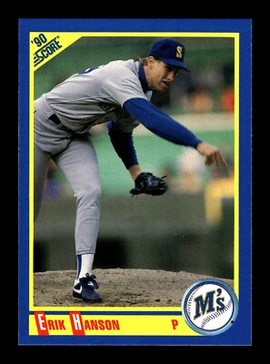 ERIK HANSON   1990 Score Baseball #530 Seattle Mariners