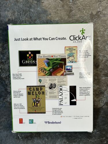 Click Art 40,000 Starter Image Pak Software 4 PC Users Guide Visual Catalog 3CDs - Picture 2 of 5