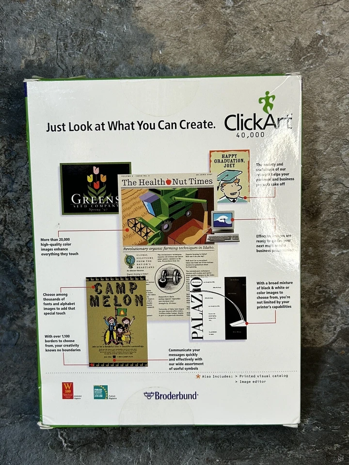 Click Art 40,000 Starter Image Pak Software 4 PC Users Guide Visual Catalog 3CDs - Image 2 of 4
