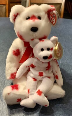 TY -  Chinook  Bear - Buddy (14 ) (MWMT) & Beanie (6 ) (MWMT)  