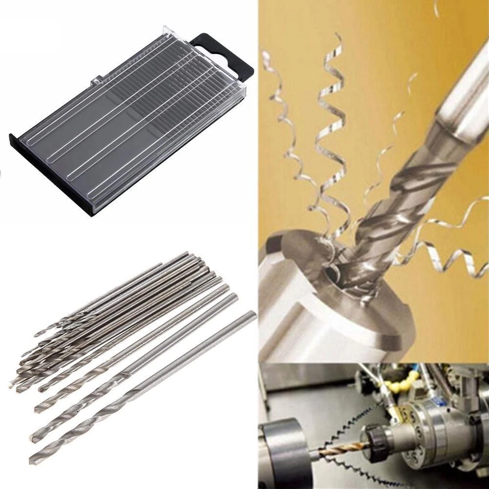 Set of 20 Small MICROBOX Micro HSS Titanium Twist Drill Bit Craft