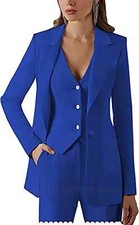 3 Pieces Women Suit Set Jacket Vest Pants Office Lady Pantsuits Party Prom Dress