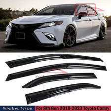 For 2018-2023 Toyota Camry 8th Gen JDM Mugen Style Window Visor Vent Rain Guards