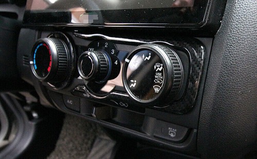 For Honda Fit Jazz 15-20 Carbon Fiber Inner Window Lift Panel Switch Cover Trim - Picture 5 of 14