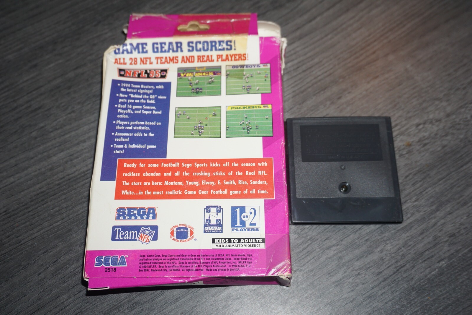 Nfl 95 (Sega Game Gear) with Box 10086025187 eBay