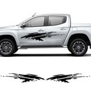 <!--F#f_0-->For Mitsubishi Triton Scratch Vinyl Decal Graphics Kit Car Door Sticker 2pcs<!--F/-->