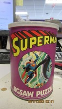 Vintage 1974 Superman Jigsaw Puzzle Can 200 Big Pieces