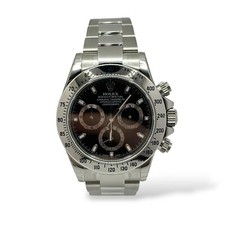 Rolex Cosmograph Daytona Men's Black Watch - 116520. Full stickers NOS 2014