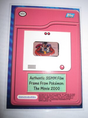 POKEMON AUTHENTIC FILM FRAME CARD TOPPS THE TEAM ROCKET ASH PIKACHU RAREST  EVER
