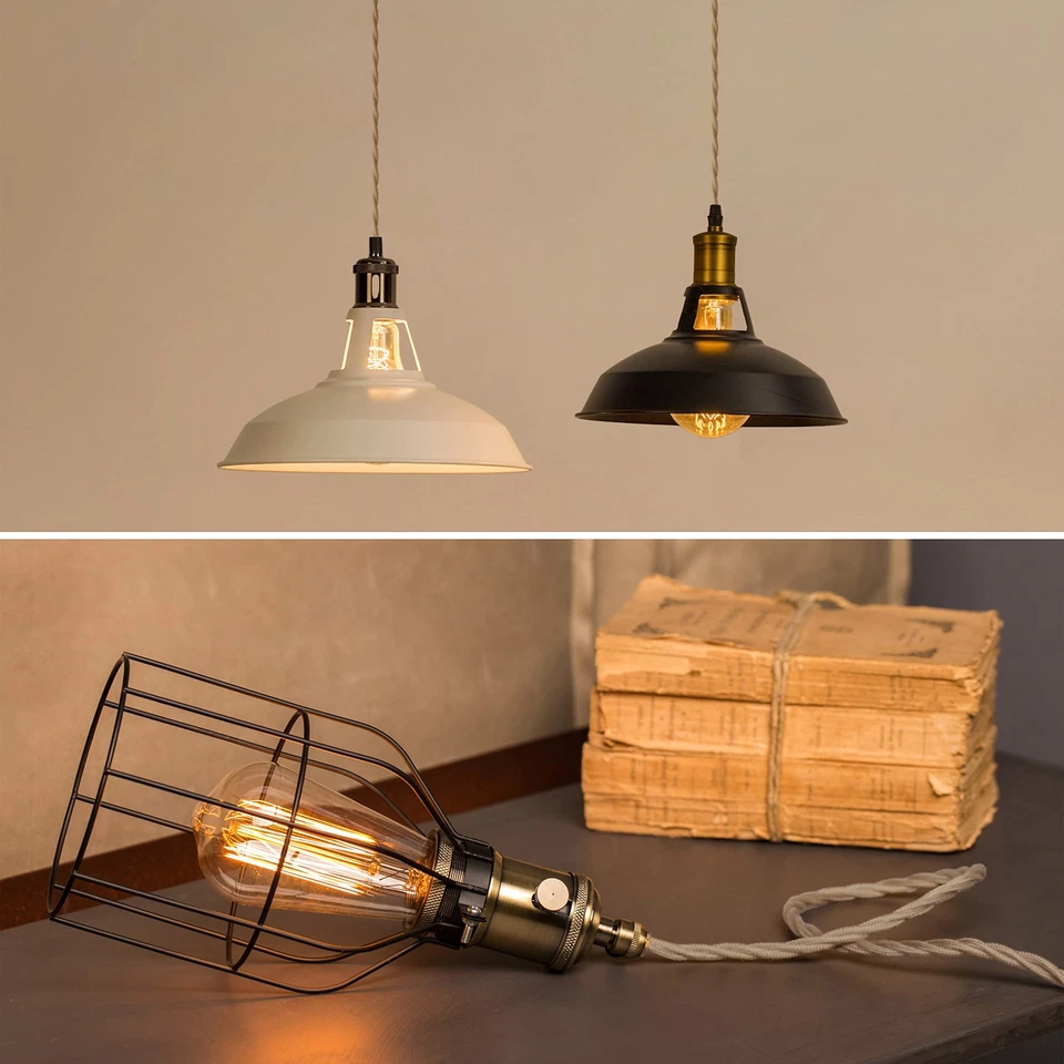 - Câble électrique textile couleur JUTE torsadé jute 3 mètres à 2 brins 2x075... - Photo 4/4