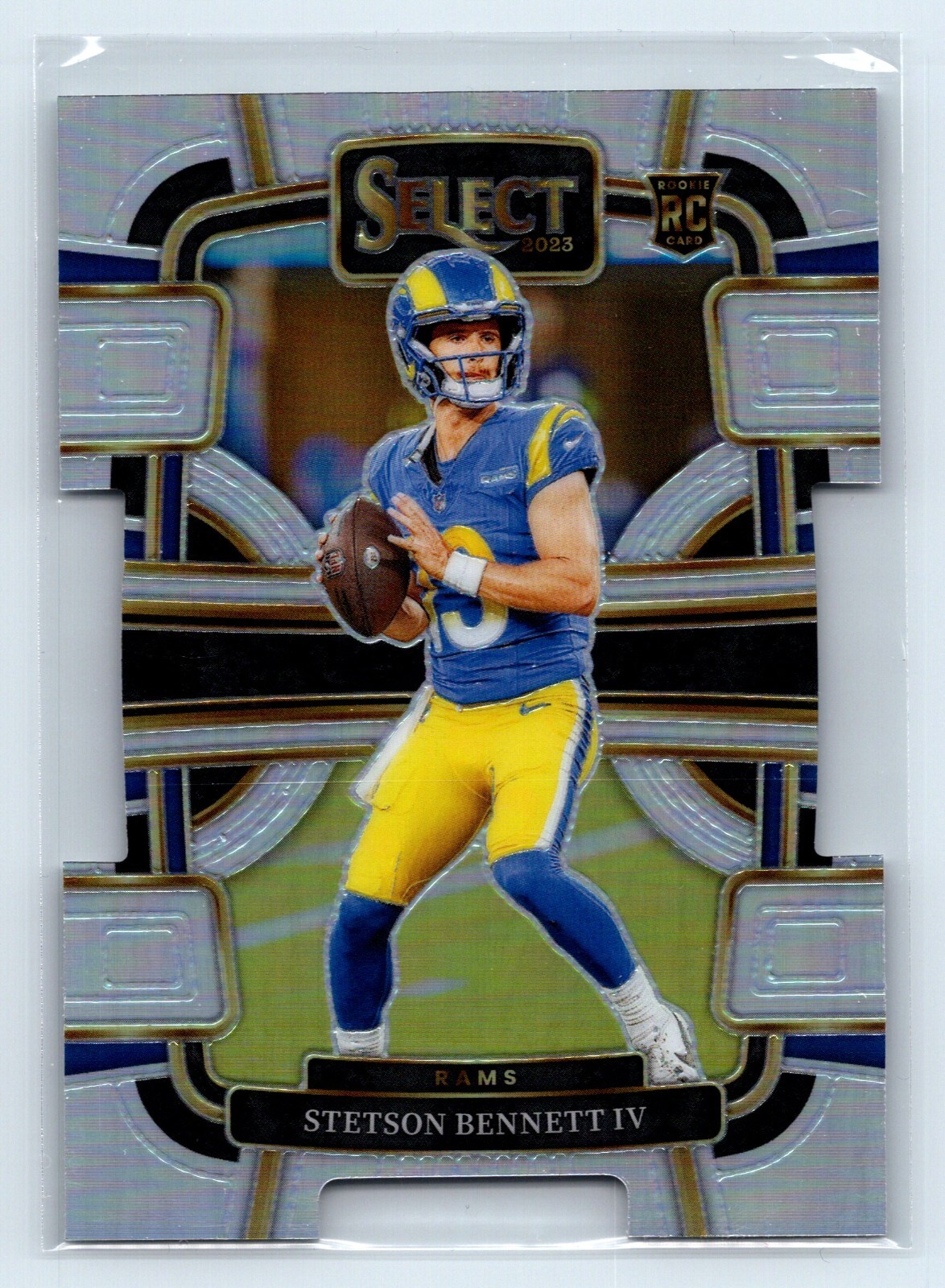 2023 Panini Select-Concourse Stetson Bennett #55 Silver Die Cut Prizm Rookie