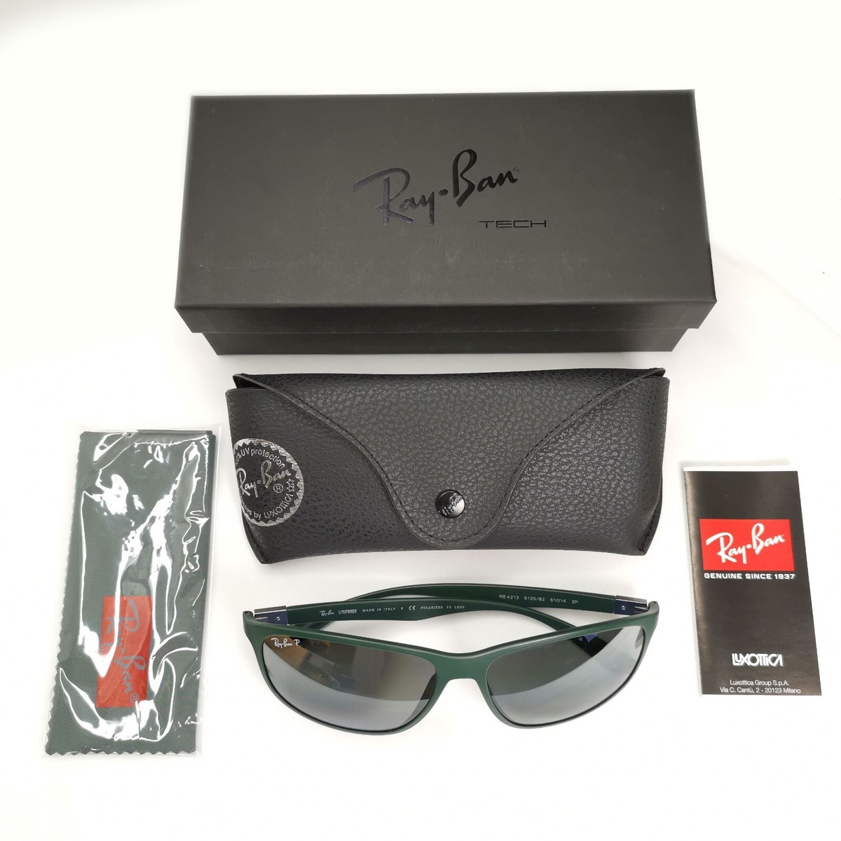 Ray-Ban Sunglasses Liteforce Polarized Silver Military Green Ray-Ban Sunglasses Liteforce Polarized Silver Military Green