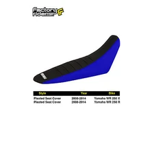 2008-2014 YAMAHA WR 250 X & R Seat Cover  BLUE SIDES / BLACK PLEATED TOP   #110