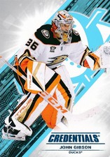 #36 JOHN GIBSON 2024-25 Upper Deck Credentials ANAHEIM DUCKS