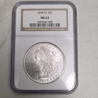 1878-CC Morgan Silver Dollar $1 Silver NGC MS63 Cert 1839042-006